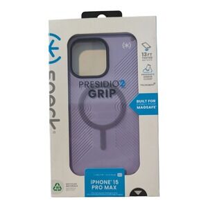D4. Speck Presidio2 Grip MagSafe‎ Case For Apple iPhone 15 Pro Max - Purple